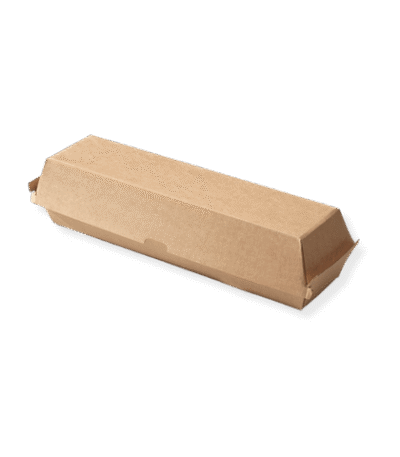 Product foto van Baguette box kraft 30x6