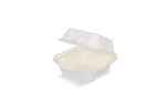 Product foto van Hamburgerbakje IP7 Klein suikerriet wit BIO
