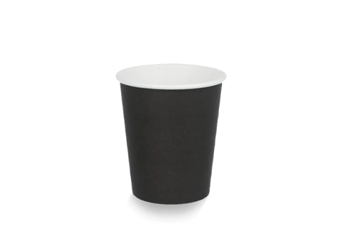 Product foto van Kartonnen koffiebeker 230cc 8oz zwart