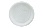 Product foto van Bord Ø23cm wit karton BIO