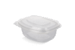Product foto van Saladebakje met klapdeksel 500 ml BIO