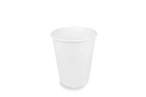 Product foto van Kartonnen koffiebeker 230cc 8oz wit BIO