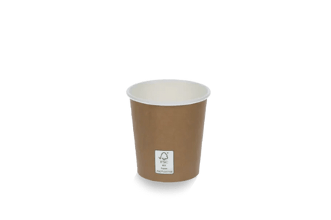 Product foto van Kartonnen espressobeker 120cc 4oz kraftlook