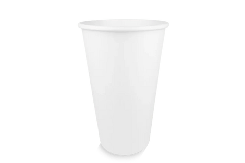 Product foto van Kartonnen koffiebeker 450cc 16oz wit