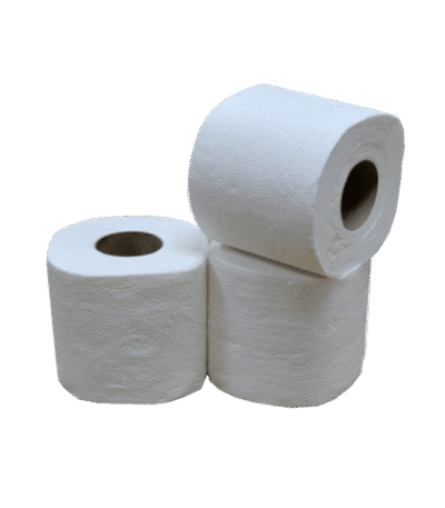 Product foto van Toiletpapier 2 laags 400 vel 10x4 rol cellulose T1