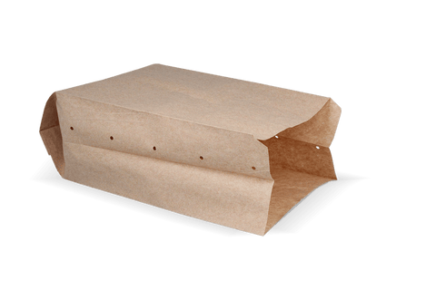 Product foto van Snackzakken nr 28 (2 pond) Kraft 50gr geperforeerd | 10kg