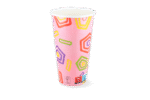 Product foto van Milkshakebeker groot 500/560 ml 20oz roze FSC Mix Credit karton