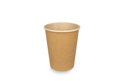Product foto van Kartonnen koffiebeker 230cc 8oz Kraft
