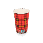 Product foto van Kartonnen koffiebeker 180cc 7.5oz Schotse ruit scotty