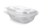 Product foto van Saladebakje met klapdeksel 750 ml rPET