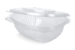 Product foto van Saladebakje met klapdeksel 1000 ml rPET