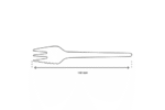 Product foto van Houten vork met tanding 140mm BIO