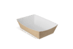 Product foto van Frietbakjes A9 kraft/wit BIO
