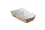 Product foto van Frietbakjes A23 (A7+1) kraft/wit BIO