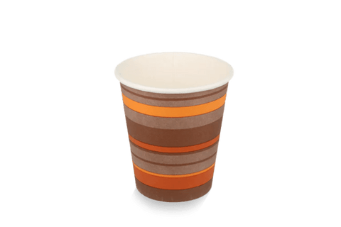 Product foto van Kartonnen koffiebeker 300cc 10oz gestreept