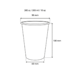 Product foto van Kartonnen koffiebeker 300cc 10oz gestreept