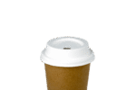 Product foto van Koffiebeker deksels Ø73mm suikerriet BIO