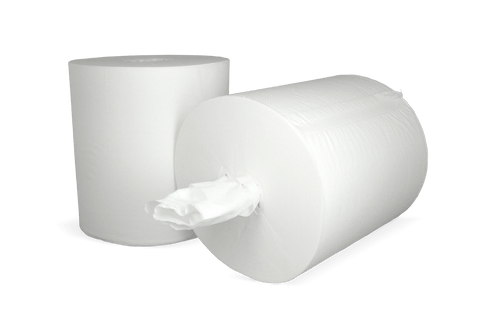 Product foto van Poetsrol Midi (kokerloos) 1 laags 6x270 meter Ø20cm 100% cellulose T9