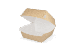 Product foto van Hamburgerbakje Middel kraft/wit BIO