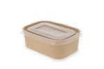 Product foto van Maaltijdbak karton 750ml Kraft