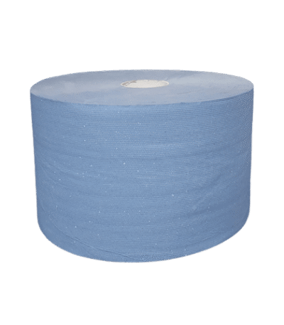 Product foto van Industrie uierpapier zwaar 22cm x 380m 2 laags blauw