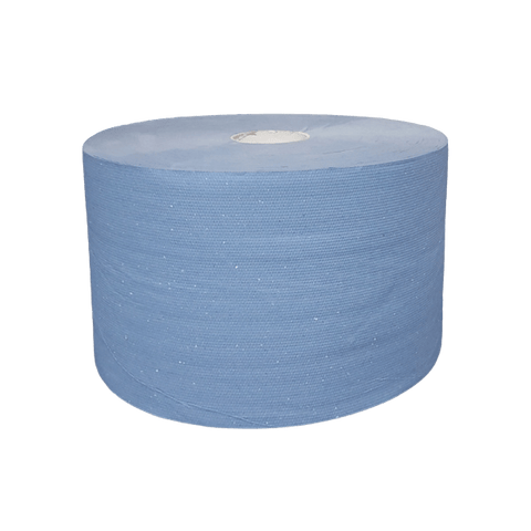 Product foto van Industrie uierpapier zwaar 22cm x 380m 2 laags blauw