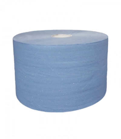 Product foto van Industrie uierpapier zwaar 22cm x 360m 3 laags blauw