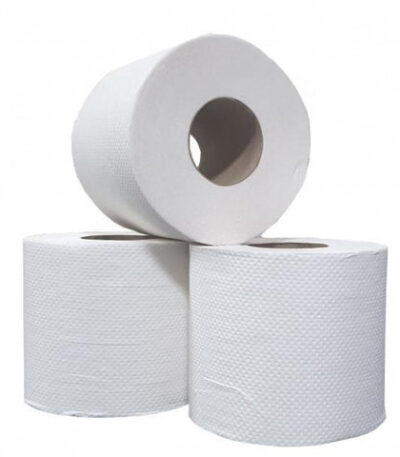 Product foto van Toiletpapier 2 laags 200 vel 12x4 rol recycled wit T1