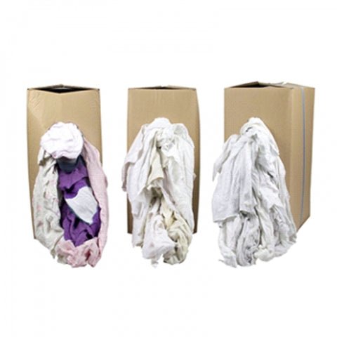 Product foto van Poetsdoeken & Poetslappen Witte Tricot (WTR90) 10kg