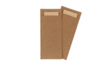 Product foto van Bestekzakje pochette kraft met naturel servet