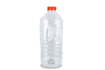 Product foto van rPET fles 2000cc met oranje vaste dop