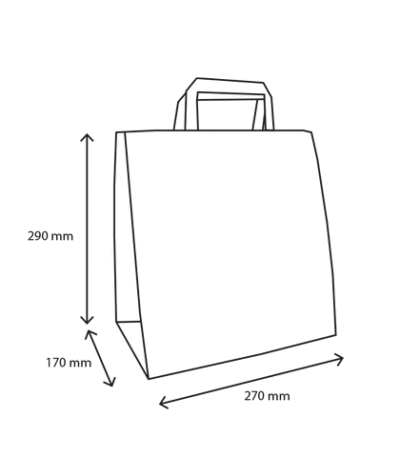 Product foto van Papieren tassen Middel bubbles 80 gr. 27+17x29cm
