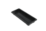 Product foto van Sushi tray HP-02 + deksel 220x90x20mm Zwart