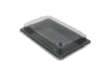 Product foto van Sushi tray HP-07 + deksel 220x135x20mm Zwart