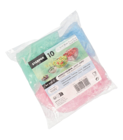 Product foto van Afdekhoesjes assorti kleuren Easy Tops set van 10