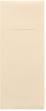 Product foto van Airlaid servetten met bestekzak creme set van 480