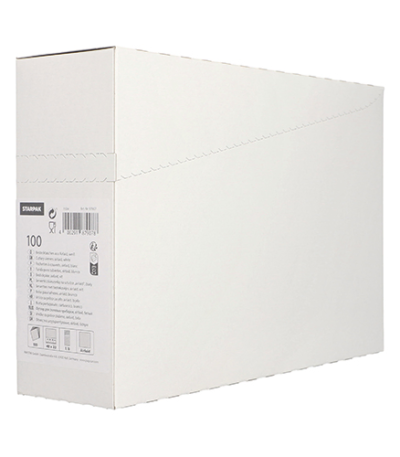 Product foto van Airlaid servetten met bestekzakje wit set van 100