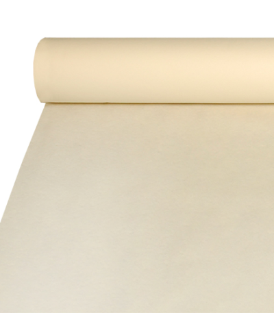 Product foto van Airlaid tafelkleed creme 20m x 1