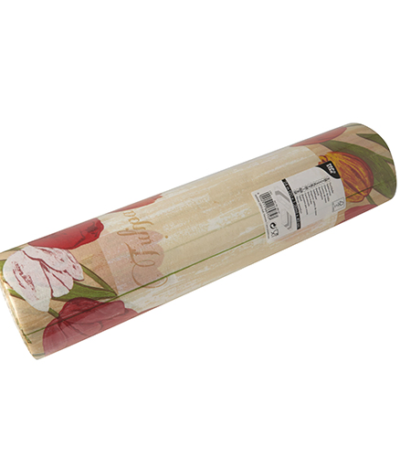 Product foto van Airlaid tafellopers Blooming Tulips 24m