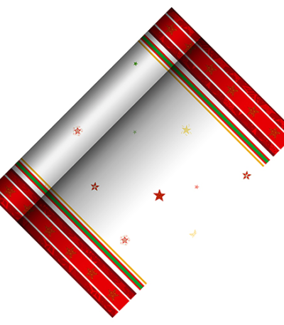 Product foto van Airlaid tafellopers wit 3m Heavenly Stars