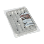 Product foto van Aluminium BBQ schalen hoekig set van 10