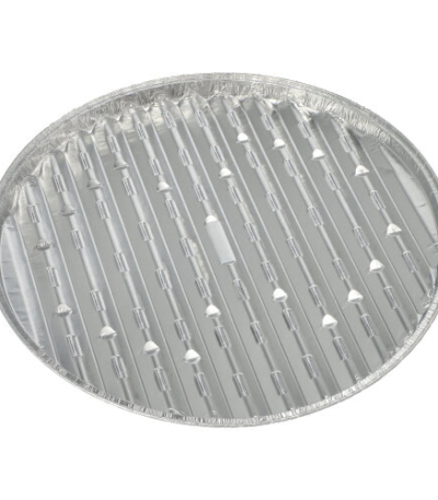 Product foto van Aluminium BBQ schalen rond set van 5 34cm