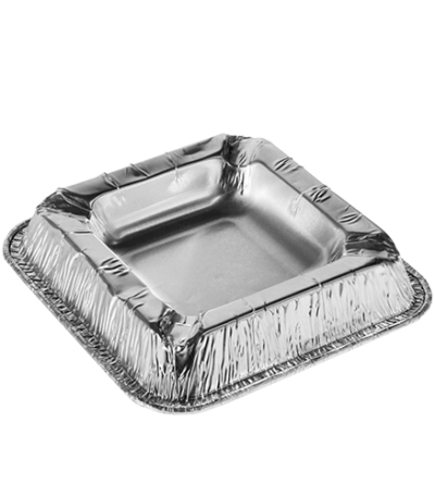 Product foto van Aluminium asbakken hoekig set van 50