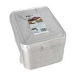 Product foto van Aluminium menuschalen 3-vaks set van 50 760ml