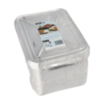 Product foto van Aluminium menuschalen met deksel set van 50 930ml