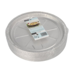 Product foto van Aluminium pizzavormen rond 25cm set van 25