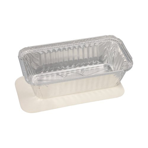 Product foto van Aluminium schalen met deksel 0.7l set van 50