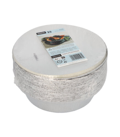 Product foto van Aluminium schalen met deksel set van 25 770ml