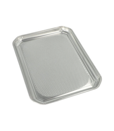 Product foto van Aluminium serveerschalen hoekig 35x26cm set van 3