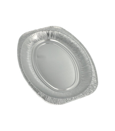 Product foto van Aluminium serveerschalen ovaal set van 3 35x24